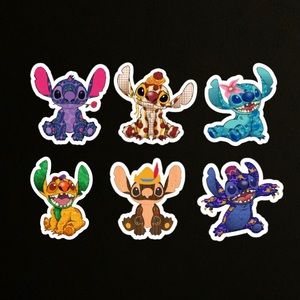 Handmade Stitch Crashes Stickers